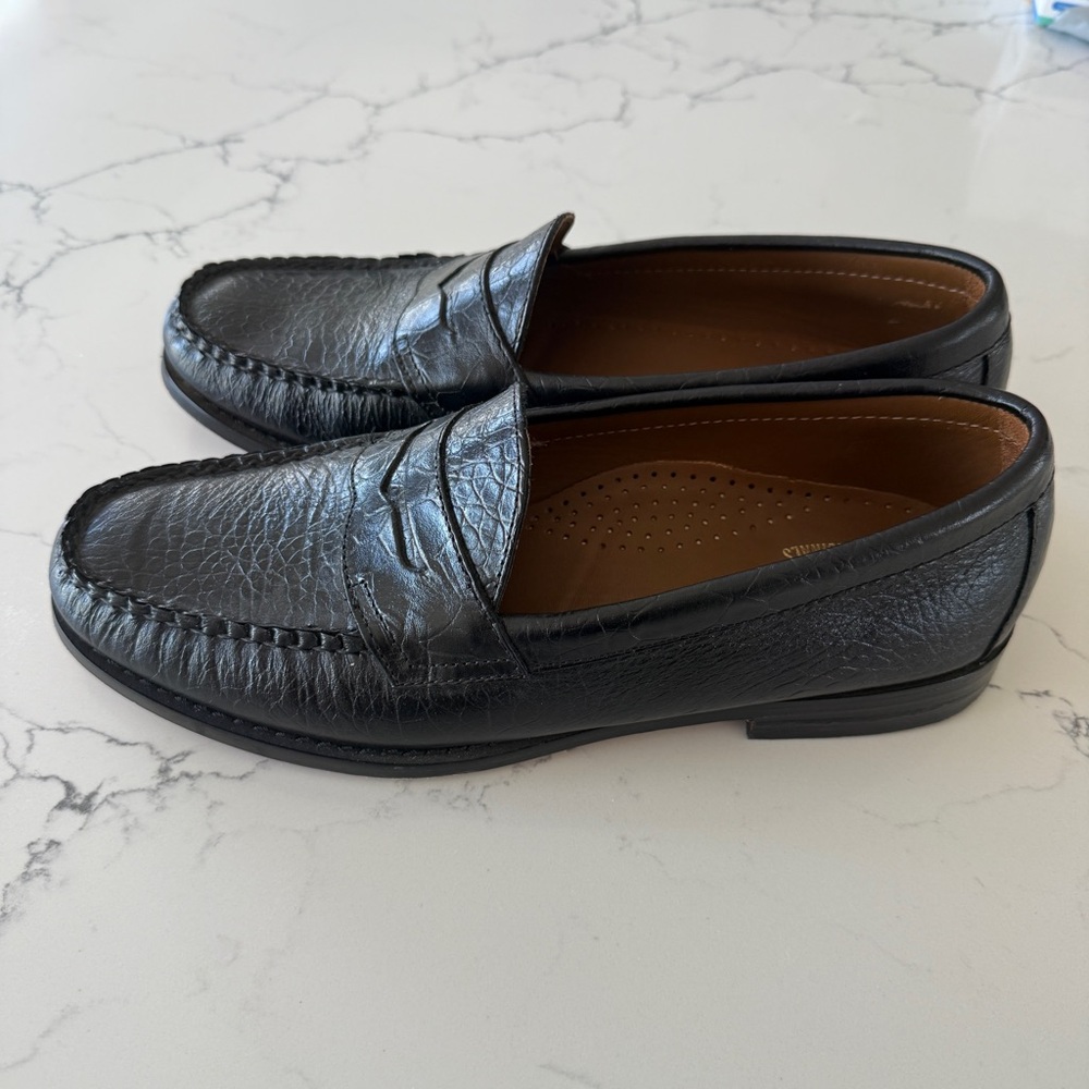 G.H. Bass & Co. Weejuns Black Croc Leather Loafers